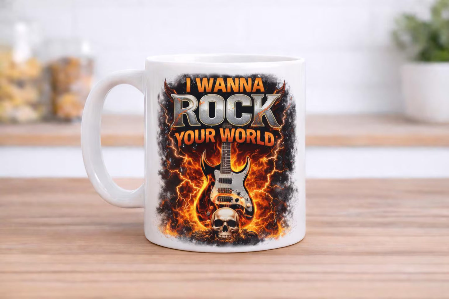 Rock Music Mug I Wanna Rock Your World