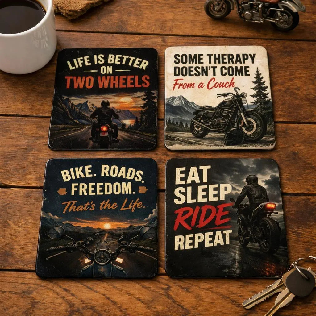 Motorbike Coaster Set Ride Freedom