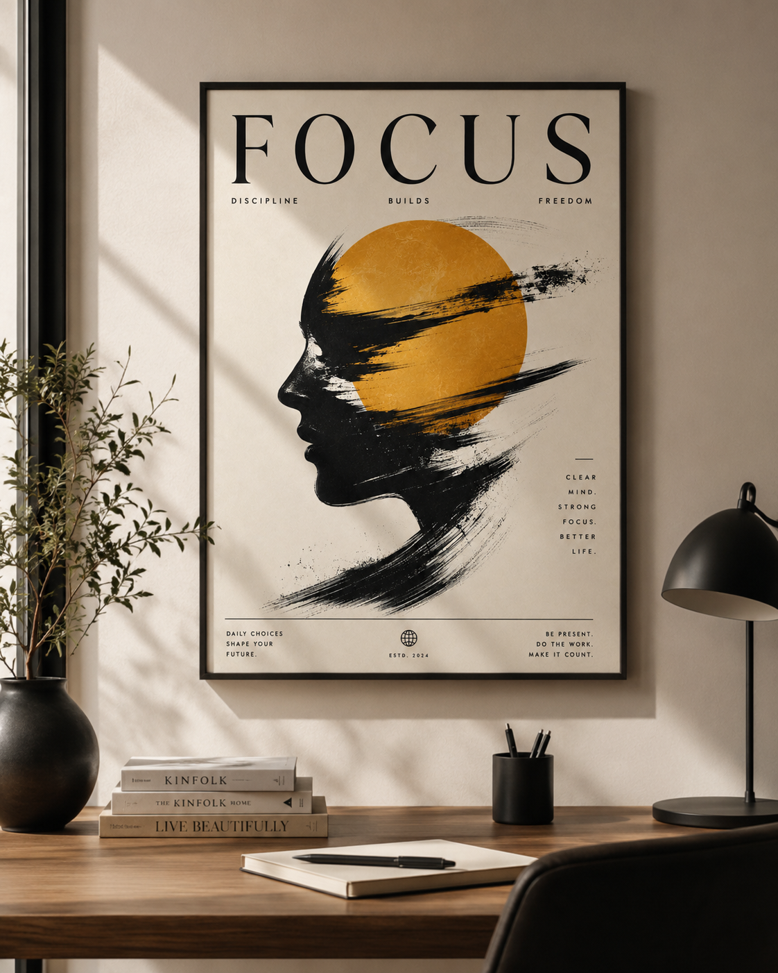 Focus Motivational Wall Art