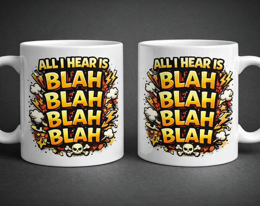 Blah Blah Sarcastic Coffee Mug