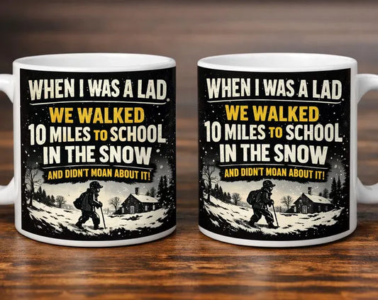 When I Was A Lad Funny Retro Mug