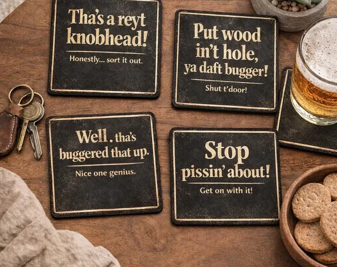 Funny Yorkshire Coasters Set