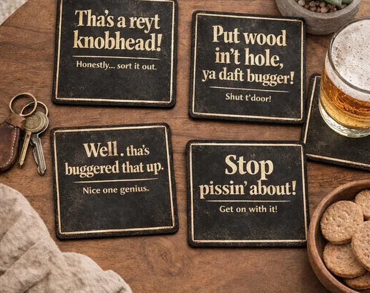 Funny Yorkshire Coasters Set