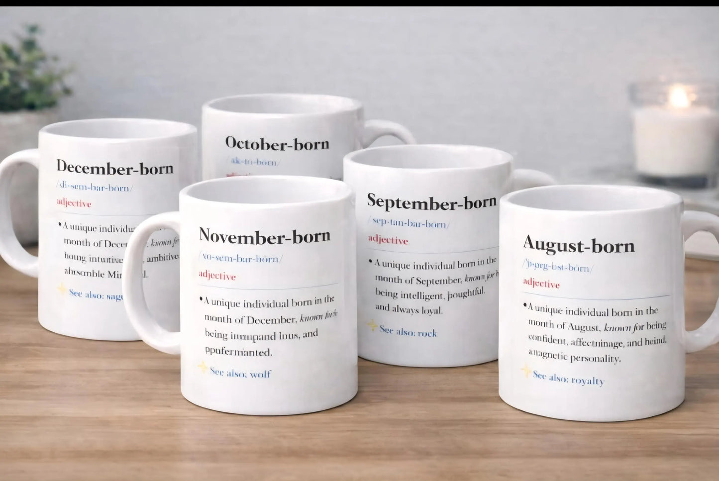 Birth Month Definition Mug