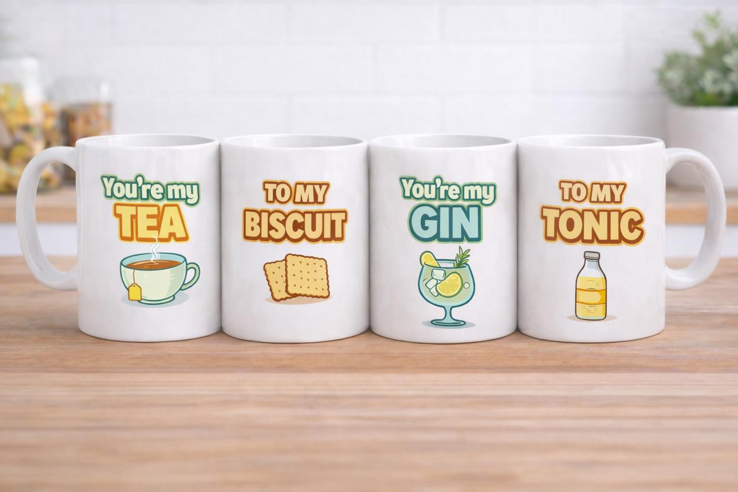 You're My Tea To My Gin Matching Mug Set