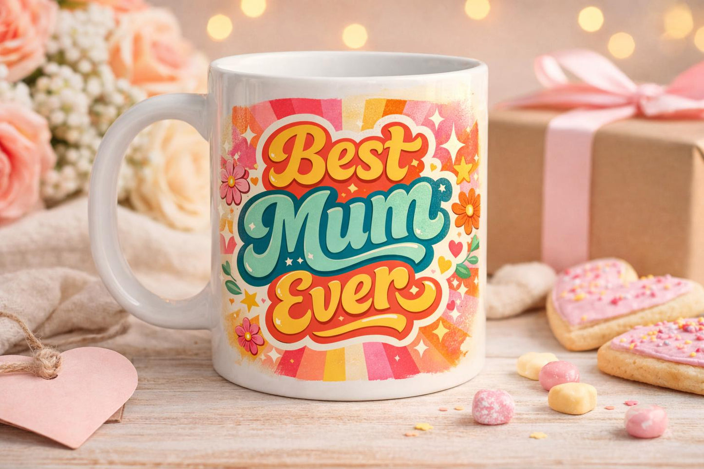 Best Mum Ever Retro Mug