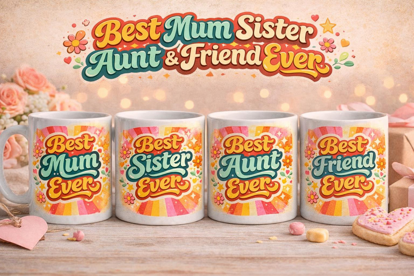 Best Mum Ever Retro Mug
