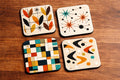 Mid Century Modern Atomic Coaster Set