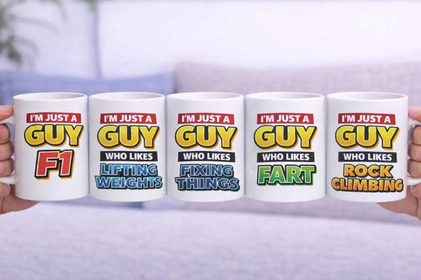 I'm Just A Guy Funny Personalised Mug