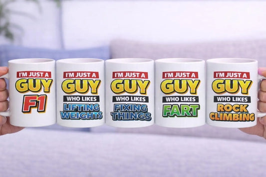 I'm Just A Guy Funny Personalised Mug