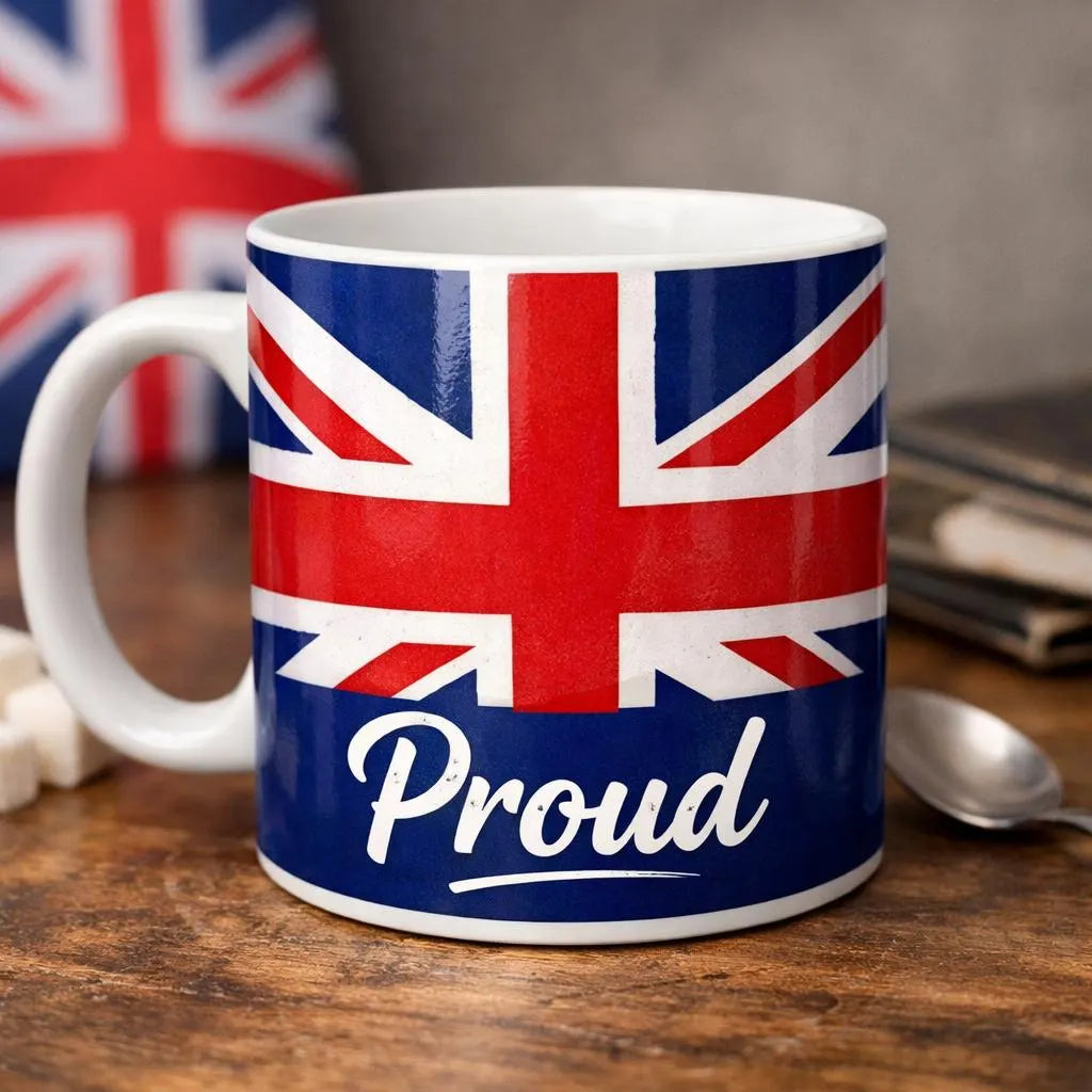 Proud British Mug UK Flags