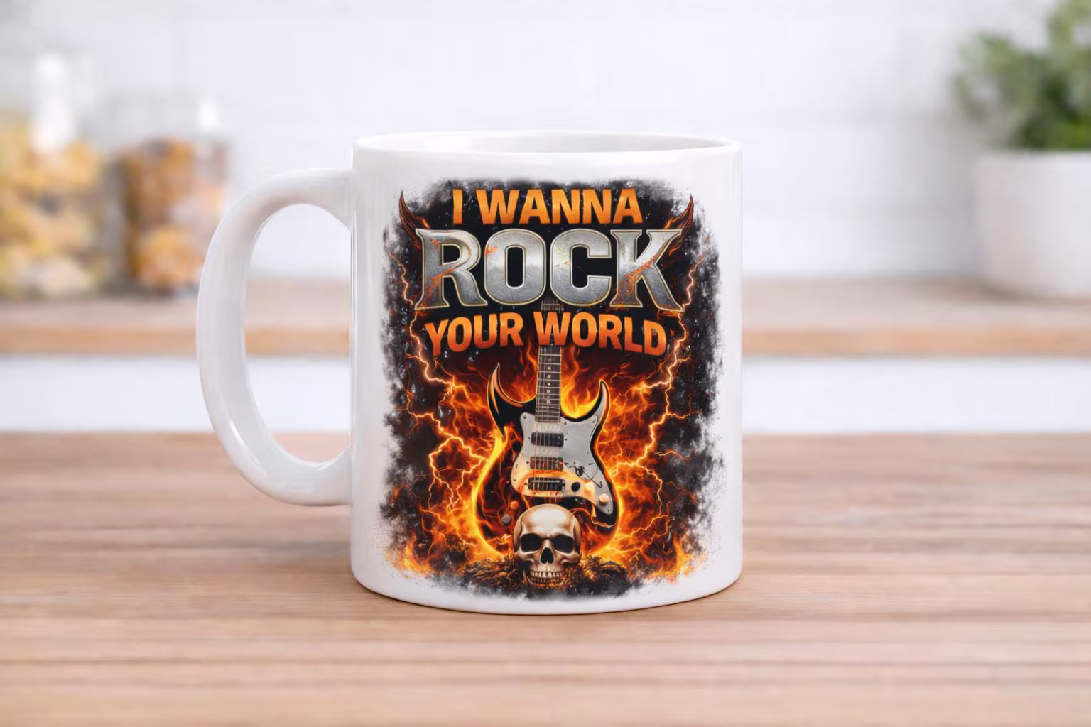 Rock Music Mug I Wanna Rock Your World