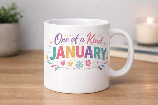 One of a Kind January Birthday Mug