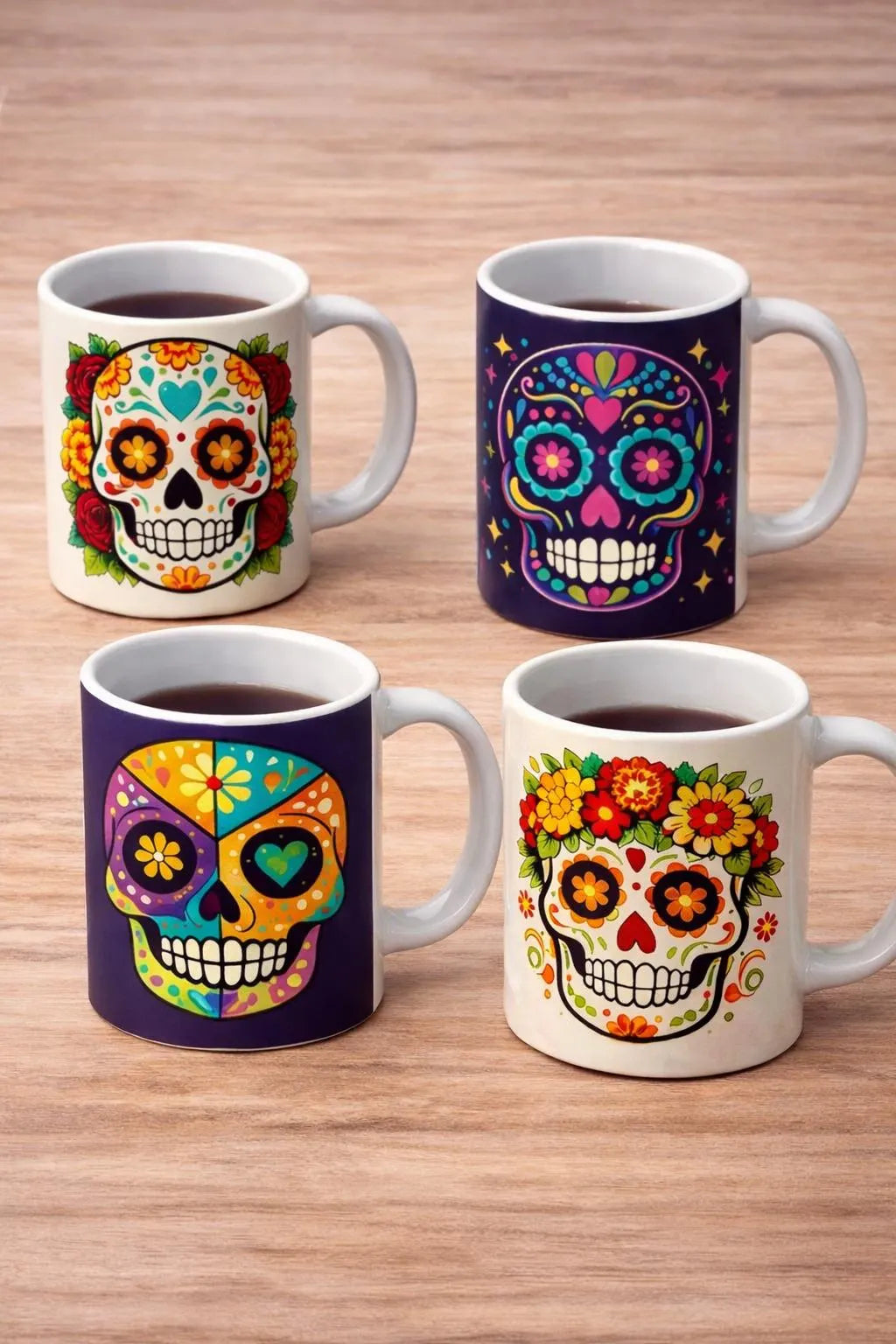 Sugar Skull Mug Set Day of the Dead