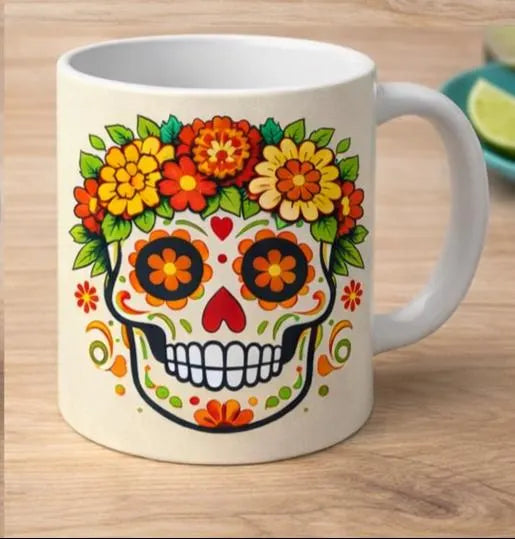 Sugar Skull Mug Set Day of the Dead