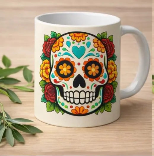Sugar Skull Mug Set Day of the Dead