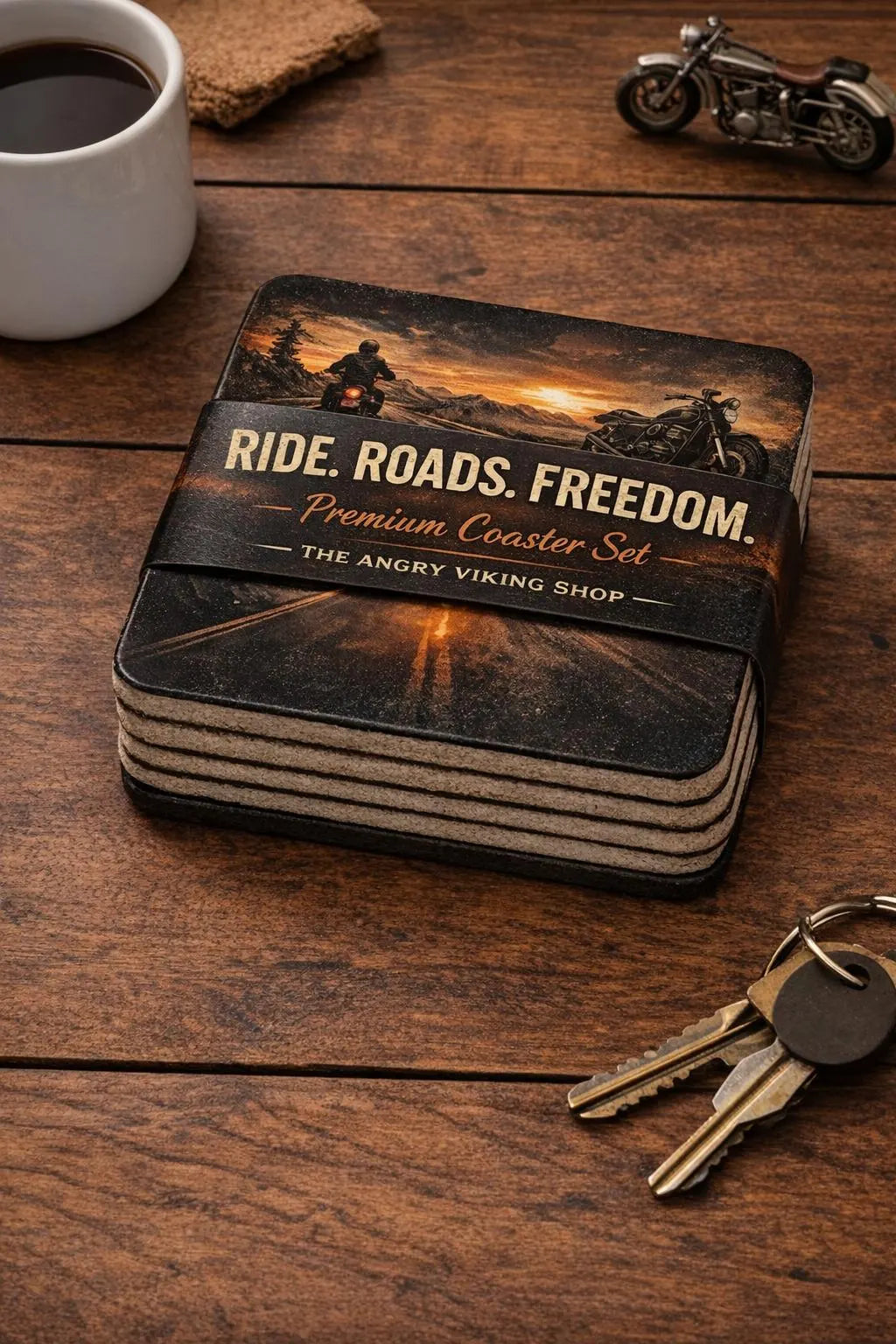Motorbike Coaster Set Ride Freedom