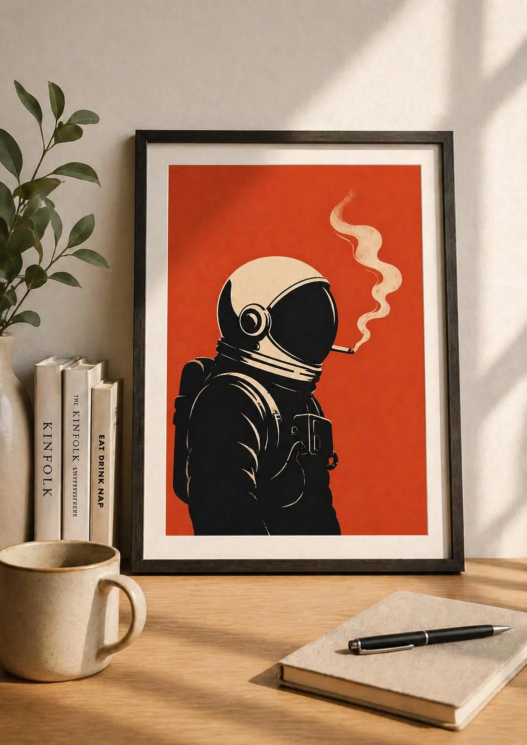 Retro Astronaut Wall Art Print