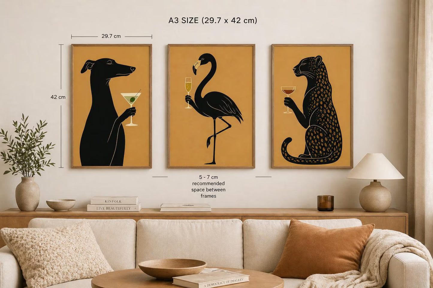 Mid Century Animal Print Set