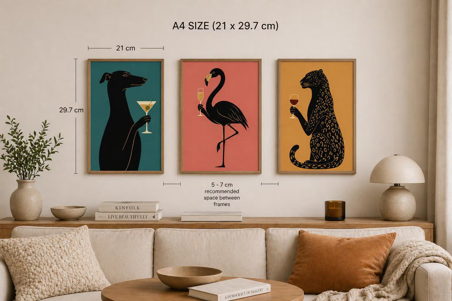 Mid Century Animal Print Set