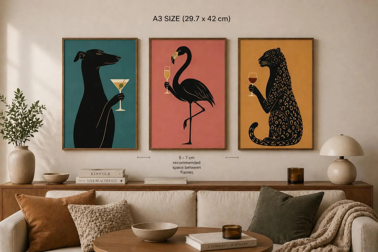 Mid Century Animal Print Set